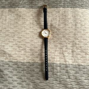 Fossil navy blue leather watch band